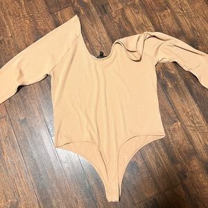 Banana republic ribbed neck ballet bodysuit